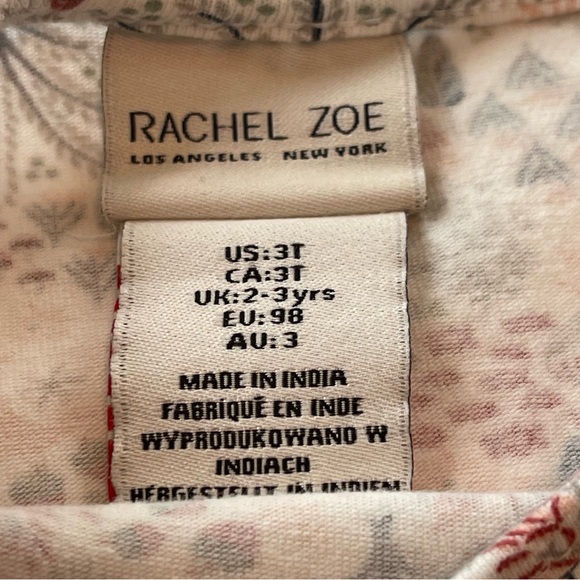 3T Rachel Zoe Toddler Girl Knit Top Long-Sleeves Fox and Trees print NWT - Picture 4 of 8